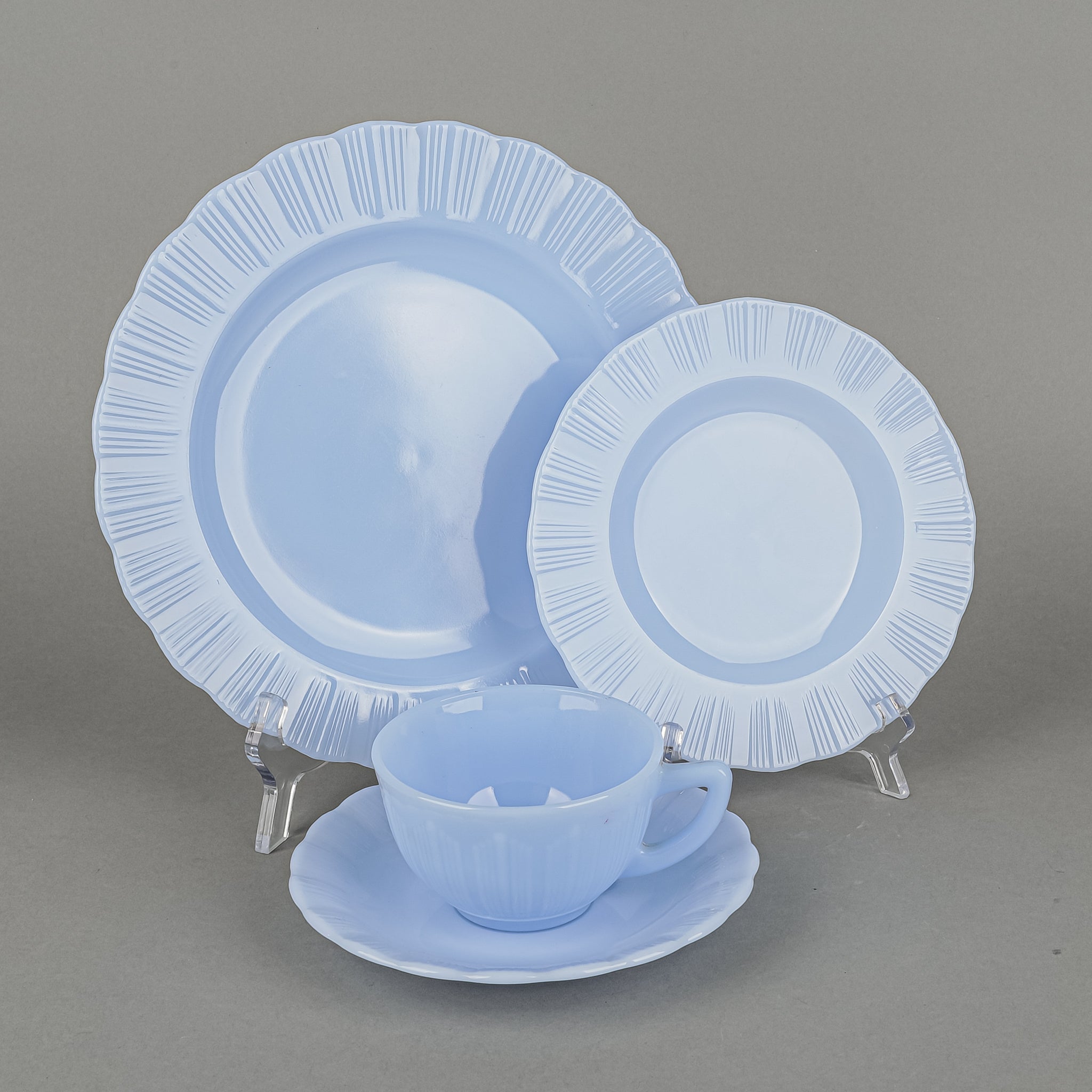 PYREX Delphite Blue 28 Pieces – nwfacai.com